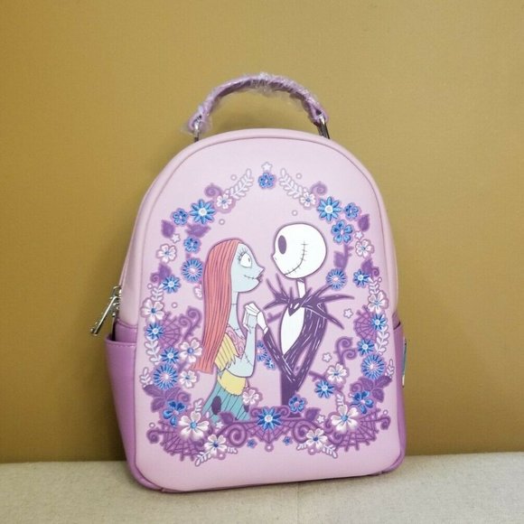 Loungefly NBC Jack & Sally Spring Floral Backpack